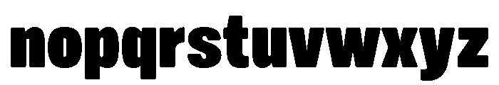 Mello Condensed Super Black Font LOWERCASE