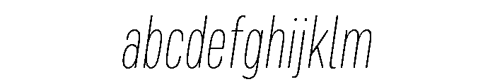 Mello Condensed Thin Italic FONT
