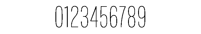 Mello Condensed Thin Font OTHER CHARS