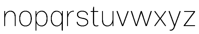 Mello Extra Light Font LOWERCASE