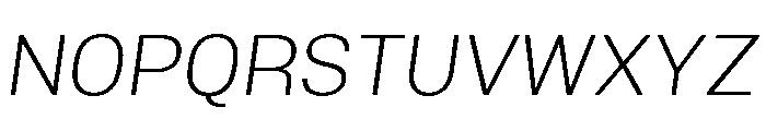 Mello Light Italic Font UPPERCASE