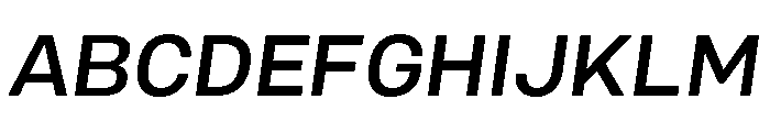 Mello Medium Italic Font UPPERCASE