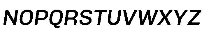 Mello Medium Italic Font UPPERCASE