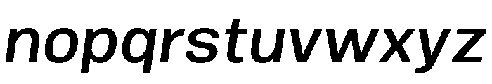 Mello Medium Italic Font LOWERCASE