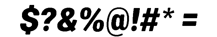 Mello Narrow Bold Italic Font OTHER CHARS