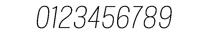Mello Narrow Extra Light Italic Font OTHER CHARS