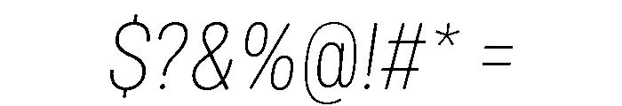 Mello Narrow Extra Light Italic Font OTHER CHARS
