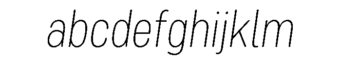 Mello Narrow Extra Light Italic FONT