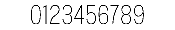 Mello Narrow Extra Light Font OTHER CHARS