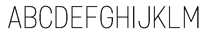 Mello Narrow Extra Light Font UPPERCASE