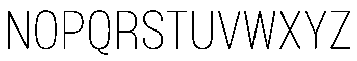 Mello Narrow Extra Light Font UPPERCASE