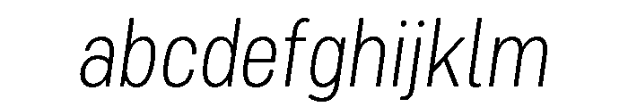 Mello Narrow Light Italic FONT