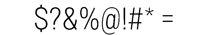 Mello Narrow Light Font OTHER CHARS