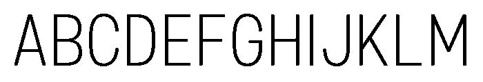 Mello Narrow Light Font UPPERCASE