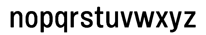 Mello Narrow Medium Font LOWERCASE