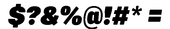 Mello Narrow Super Black Italic Font OTHER CHARS