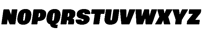 Mello Narrow Super Black Italic Font UPPERCASE