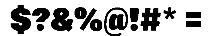 Mello Narrow Super Black Font OTHER CHARS
