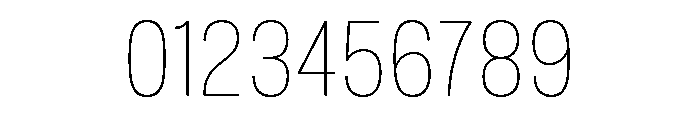 Mello Narrow Thin Font OTHER CHARS