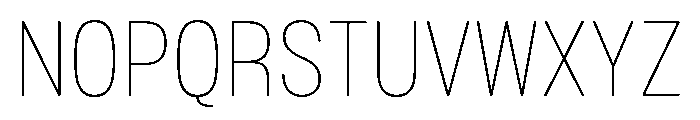 Mello Narrow Thin Font UPPERCASE