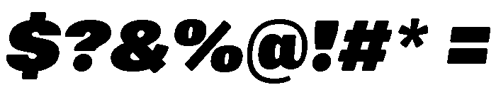 Mello Super Black Italic Font OTHER CHARS
