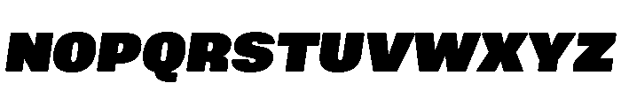 Mello Super Black Italic Font UPPERCASE