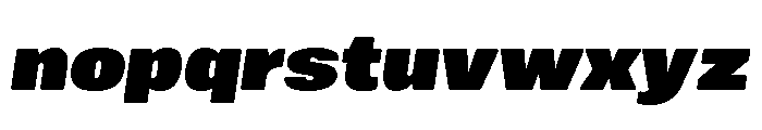 Mello Super Black Italic Font LOWERCASE