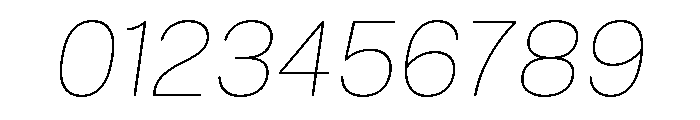 Mello Thin Italic Font OTHER CHARS