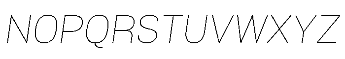 Mello Thin Italic Font UPPERCASE