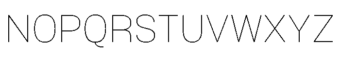 Mello Thin Font UPPERCASE