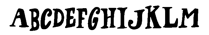 Melodia Regular Font UPPERCASE