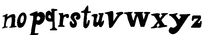 Melodia Regular Font LOWERCASE