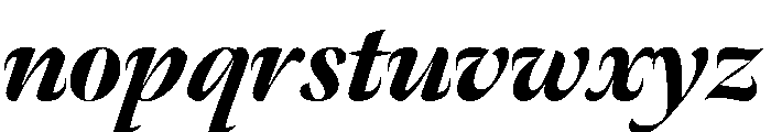 Meno Banner Black Italic Font LOWERCASE