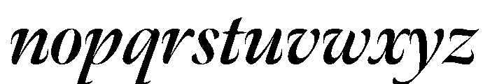 Meno Banner Bold Italic Font LOWERCASE