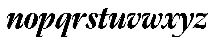 Meno Banner Condensed Black Italic Font LOWERCASE
