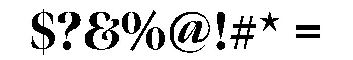 Meno Banner Condensed Black Font OTHER CHARS