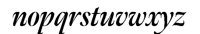 Meno Banner Condensed Bold Italic Font LOWERCASE