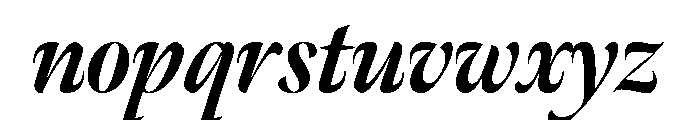 Meno Banner Condensed Extra Bold Italic Font LOWERCASE