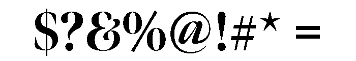 Meno Banner Condensed Extra Bold Font OTHER CHARS