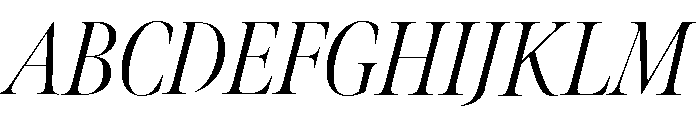 Meno Banner Condensed Light Italic Font UPPERCASE