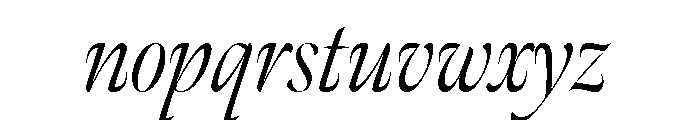 Meno Banner Condensed Light Italic Font LOWERCASE