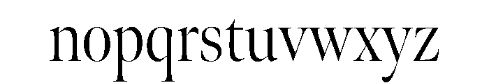 Meno Banner Condensed Light Font LOWERCASE