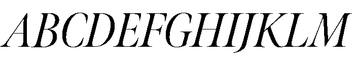 Meno Banner Condensed Regular Italic Font UPPERCASE