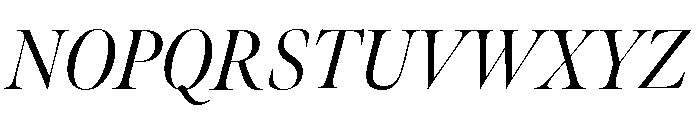 Meno Banner Condensed Regular Italic Font UPPERCASE