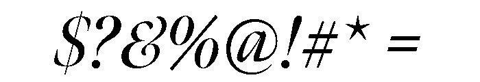 Meno Banner Condensed Semi Bold Italic Font OTHER CHARS