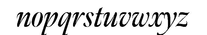 Meno Banner Condensed Semi Bold Italic Font LOWERCASE