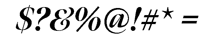 Meno Banner Extra Bold Italic Font OTHER CHARS