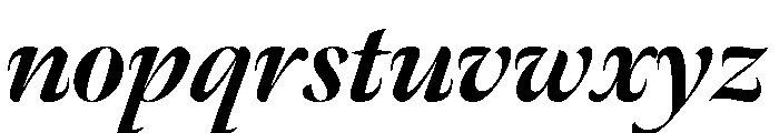 Meno Banner Extra Bold Italic Font LOWERCASE