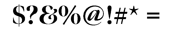 Meno Banner Extra Bold Font OTHER CHARS