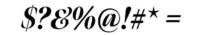 Meno Banner Extra Condensed Black Italic Font OTHER CHARS